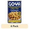 (6 pack) GOYA Chick Peas (Garbanzo Beans) 15.5 oz Can