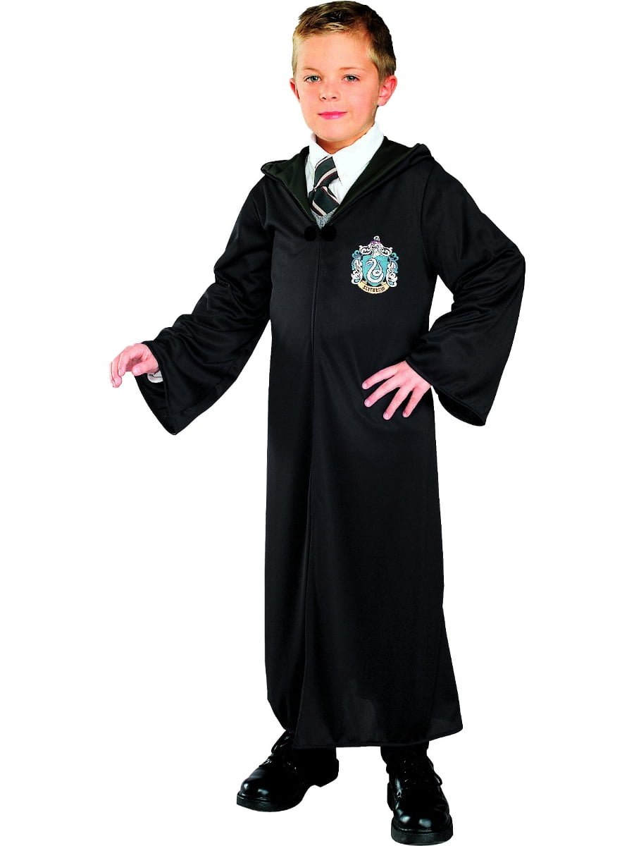 Childs Harry Potter Slytherin House Malfoy Costume Robe - Walmart.com ...