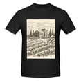 thumbnail image 4 of Bingfone Vineyard Landscape Men'S Loose Fit Short-Sleeve Pocket T-Shirt, 4 of 7