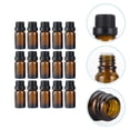 thumbnail image 4 of MasteelfCA 20pcs 20ml Essentials Oil Bottle Amber Glass Bottles Refillable Sample Container, 4 of 7