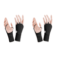 thumbnail image 1 of Guantes Mujer Medio Golf Elásticos Deportes para Práctica Al Aire Libre Negro, 1 of 5