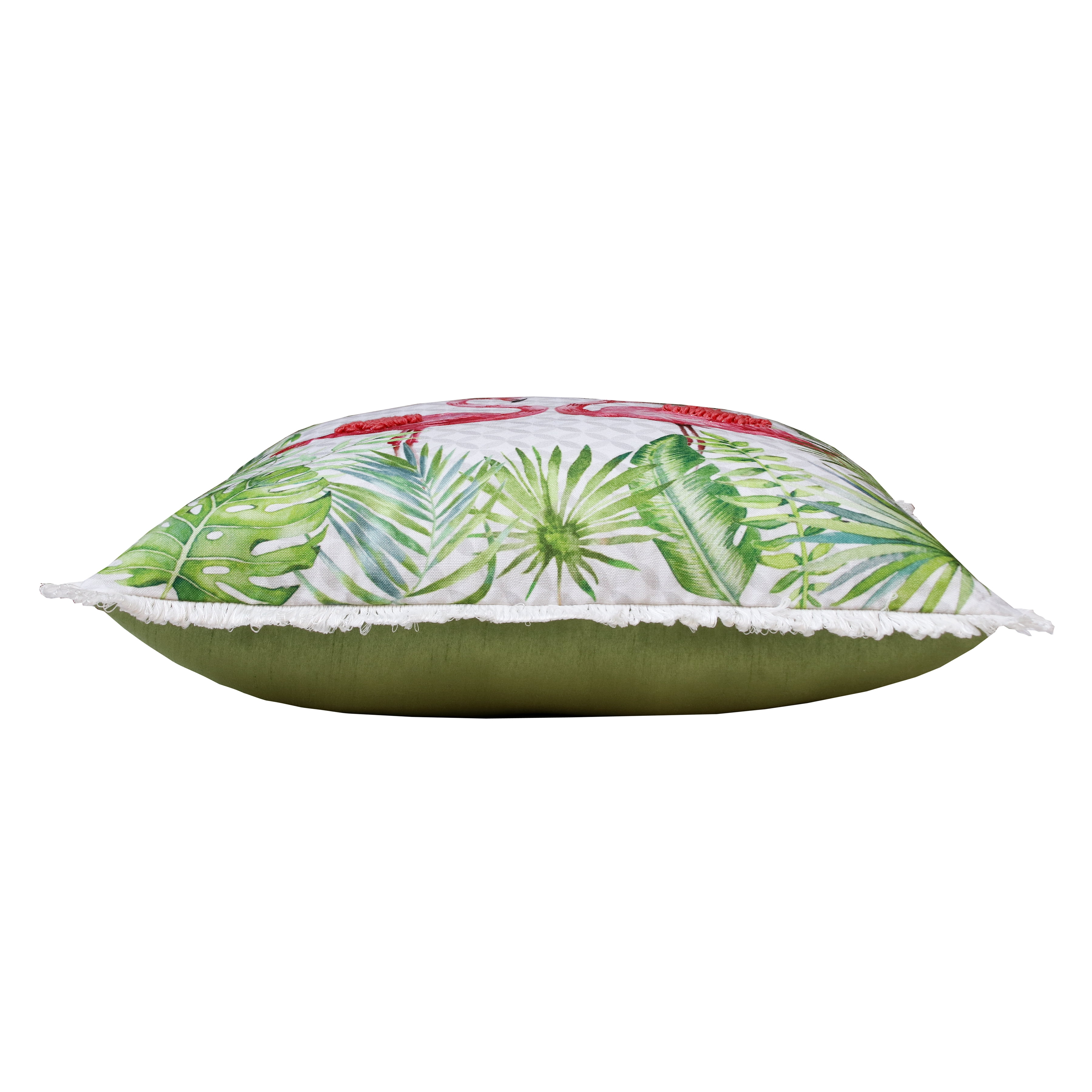Harlow Hill 20" x 20" Coral Pink/Green Birds Performance Adult Decorative Throw Pillow Cover