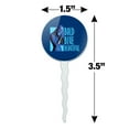 thumbnail image 6 of Farscape Zotoh Zhaan Bald Blue Beautiful Cupcake Picks Toppers Decoration Set of 6, 6 of 7