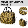 thumbnail image 6 of Womens Yellow and Black Of Leopard Print Lunch Box for Work,Insulated Lunch Bag for Women,Loncheras Para Mujer,Leakproof Adult Lunch Bag for Work,Beach,Travel,Picnic,Camping, 6 of 7