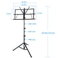 thumbnail image 6 of YiFrZour Music Stand Folding Adjustable Music Sheet Tripod Stand with Carrying Bag, 6 of 7