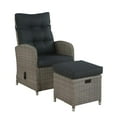 thumbnail image 2 of Alaterre AWWH01HH Monaco All-Weather Wicker Outdoor Recliner & Ottoman, Gray, 2 of 4