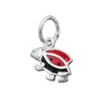 thumbnail image 1 of Colgante mariquita Yashi 8mm lacado rojo-negro plata 925, 1 of 2