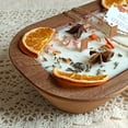 thumbnail image 5 of Spice Decorated Wooden Bowl Scented Candle, 3 Wooden Wick Handmade Scented Wood Jar Candles for Home Decor Anniversary Birthday Housewarming Halloween Gift, 5 of 6