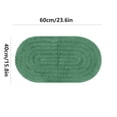 thumbnail image 3 of 40x60cm Elliptical Microfiber Bath Mat, Soft Absorbent Non-Slip Rug for Bathroom Shower Kitchen, 1 Count, 3 of 5