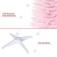 thumbnail image 4 of Kadyn Christmas Tree, Xmas Trees,5' Artificial Pencil Christmas Tree, Slim Xmas Tree with 294 Realistic Branch Tips, Pink, 4 of 6