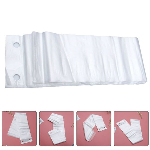 FOLOYORI Rectangular Umbrella Bags White Plastic 100Pack