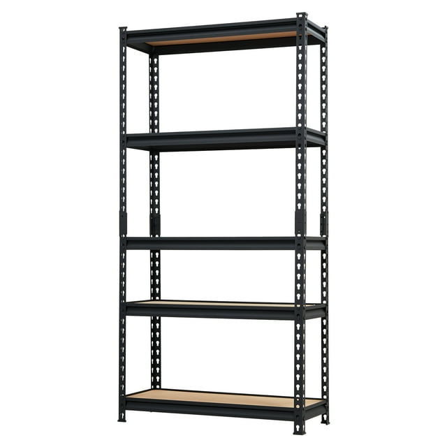 Heavy Duty Shelving 2000 Lbs Capacity, 5-Tier Adjustable Metal Storage Shelves Unit 48" W x 18" D x 72" H, Garage Industrial Utility Rack for Warehouse, Kitchen Pantry, Garage