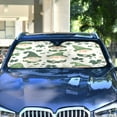 thumbnail image 4 of WOBOGO Dwarf in Green Hat Pattern Car Windshield Sunshades Autopilot Lightweight Accordion Sun Visor 53×23.5in, 4 of 8