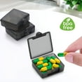 thumbnail image 2 of ACDANC Small Pocket Pill Case 3 Pack Daily Single Pill Box Organizer Portable Container, 2 of 4