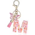thumbnail image 2 of Porte-clés Lettre A-Z Pendentif Papillon à Franges Porte-Clés, 2 of 3