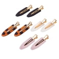 thumbnail image 2 of Enchante Accessories Multi‑Color Non‑Slip Creaseless Hair Clips, No‑Dent Styling Clips for Makeup, Heat‑Free Hair Styling & Sectioning, 8 Count, 2 of 8