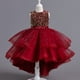 thumbnail image 2 of Flor Niñas Princesa Lentejuelas Bebé Boda Navidad Fiesta Trailing Vestido Adolescente Niños Elegantes Vestidos Para 3-15 Años, 2 of 3