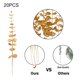 thumbnail image 5 of Matsuzay 20 unidades/juego de flores artificiales para boda, plantas falsas para decoración del hogar, hojas de plantas artificiales, Plantas Artificiales Oro Eucalipto, 5 of 6