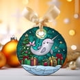 thumbnail image 2 of Customized Narwhal Christmas Ornaments, Narwhal for Christmas Tree, Narwhal Christmas Décor, Ornament 2025 OthviZ, 2 of 4