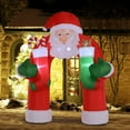 thumbnail image 6 of CZBZ 10.8FT Christmas Inflatables Outdoor Decorations Giant Santa Claus, Blow Up Yard Decorations with Built-in LED Lights for Holiday Party Front Yard Lawn Garden Decor, 6 of 7