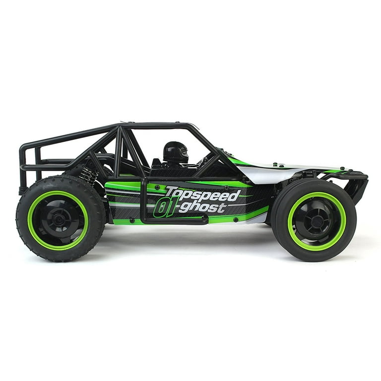 Gallop Ghost Top Speed Remote Control 2.4 GHz RC Green Toy Buggy Car 1 10 Scale Size Ready To Run w Working Suspension Spring Shock Absorbers
