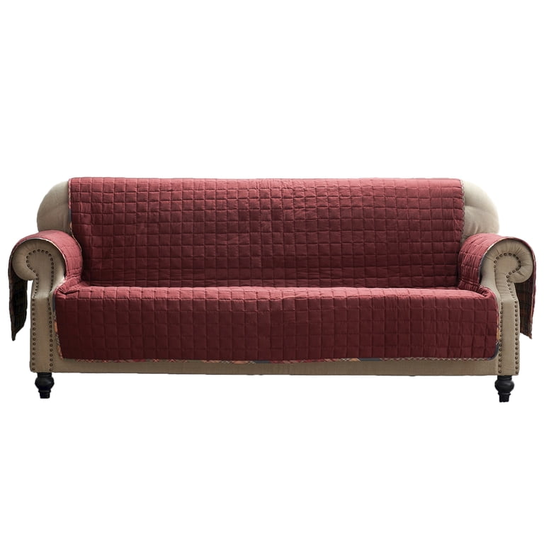 アメリカ　星条旗　Walmart ウォルマート　ソファカバー 155×129 Greenland Home Fashions Gold Rush Classic Plaid Reversible