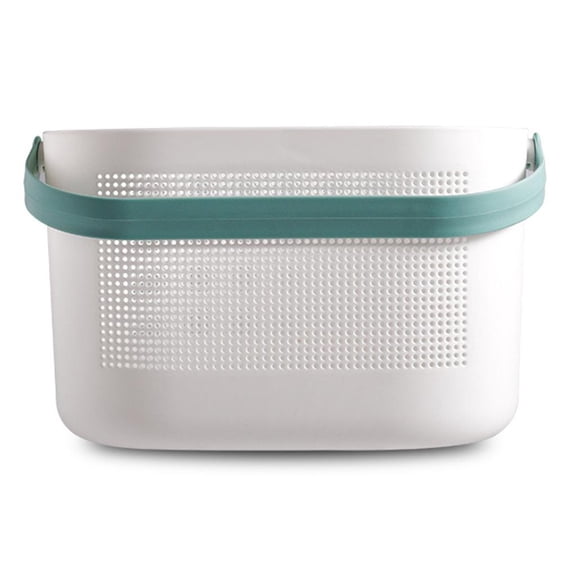 HILOGEL Plastic Storage Basket with Handle Shower Caddy Bins Shampoo Conditioner Organizer for Bathroom Kitchen