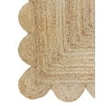 thumbnail image 4 of Weaving Village Scalloped Natural Jute Area Rug, 4 of 6