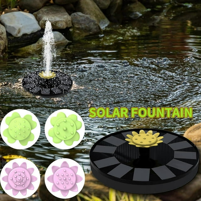Upgraded Leaf Solar Fountains Smart Small Solar Powered Water Fountains a_Perfect Gift