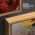thumbnail image 4 of wall26 - World MAPE Made from Spices - Framed Canvas Art Wall Art - 16"x24"x3 NATURAL, 4 of 5