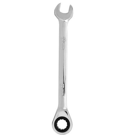 

10mm Dual Heads Ratchet Combination Wrench Spanner (Silver)