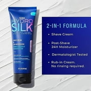 Schick Hydro Silk Shave Cream & 24-Hour Moisturizer | Pubic Hair Shave Cream for Women and Bikini Area Moisturizer, Shaving Cream for Women Sensitive Skin, 8 fluid oz
