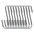 thumbnail image 1 of RuiLing Chrome Finish Steel S hook Cookware Universal Pot Rack Hooks Sturdy Hanging Hooks - Multiple uses for Kitchenware, Pots, Utensils, Plants, Towels - Set of 10, 1 of 10