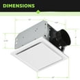 thumbnail image 4 of Homewerks Bathroom Exhaust Fan 7140-110 Ceiling Mount - 2.5 Sones, 110 CFM - White, 4 of 8