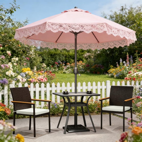 Set of 2 Patio Wicker Dining Chairs with Backrest & Armrests