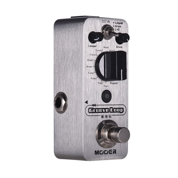 Pedal de efecto MOOER Groove Loop Drum Machine & Looper Pedal 3 modos Máx. 20 minutos de tiempo de grabación Tap Tempo True Bypass Full Metal Shell MOOER Pedal de efecto