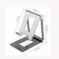 thumbnail image 4 of Support de Cellulaire pour Bureau, Angle Réglable et Compatible avec Presque Tous les Téléphone Intelligent Ou Tablettes Support de Cellulaire Pliable en Aluminium, Téléphone Intelligent et Téléphone Android, 4 of 5