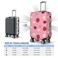 thumbnail image 6 of Daiia Strawberry and Ladybugs Luggage Cover, Thickened Washable Travel Luggage Covers, Elastic Unique Baggage Covers for 18-20 inch Luggage-Large, 6 of 9