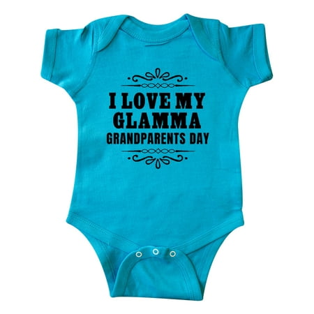 

Inktastic Grandparents Day I Love My Glamma Gift Baby Boy or Baby Girl Bodysuit