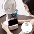 thumbnail image 3 of Ventilador de escritorio Baoblaze batería plegable Ventilador de habitación oscilante, 3 of 8