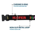 thumbnail image 5 of Buckle-Down Pet Collar, Dog Collar Plastic Buckle, Hater Black Red Rainbow Fade, 11 to 16.5 Inches 1.0 Inch Wide, 5 of 8