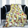 thumbnail image 6 of Hello Kitty Throw Blanket, Cozy Flannel Blankets For Boys Girls, Super Soft Warm Blanket For Couch Sofa Bed, 6 of 9