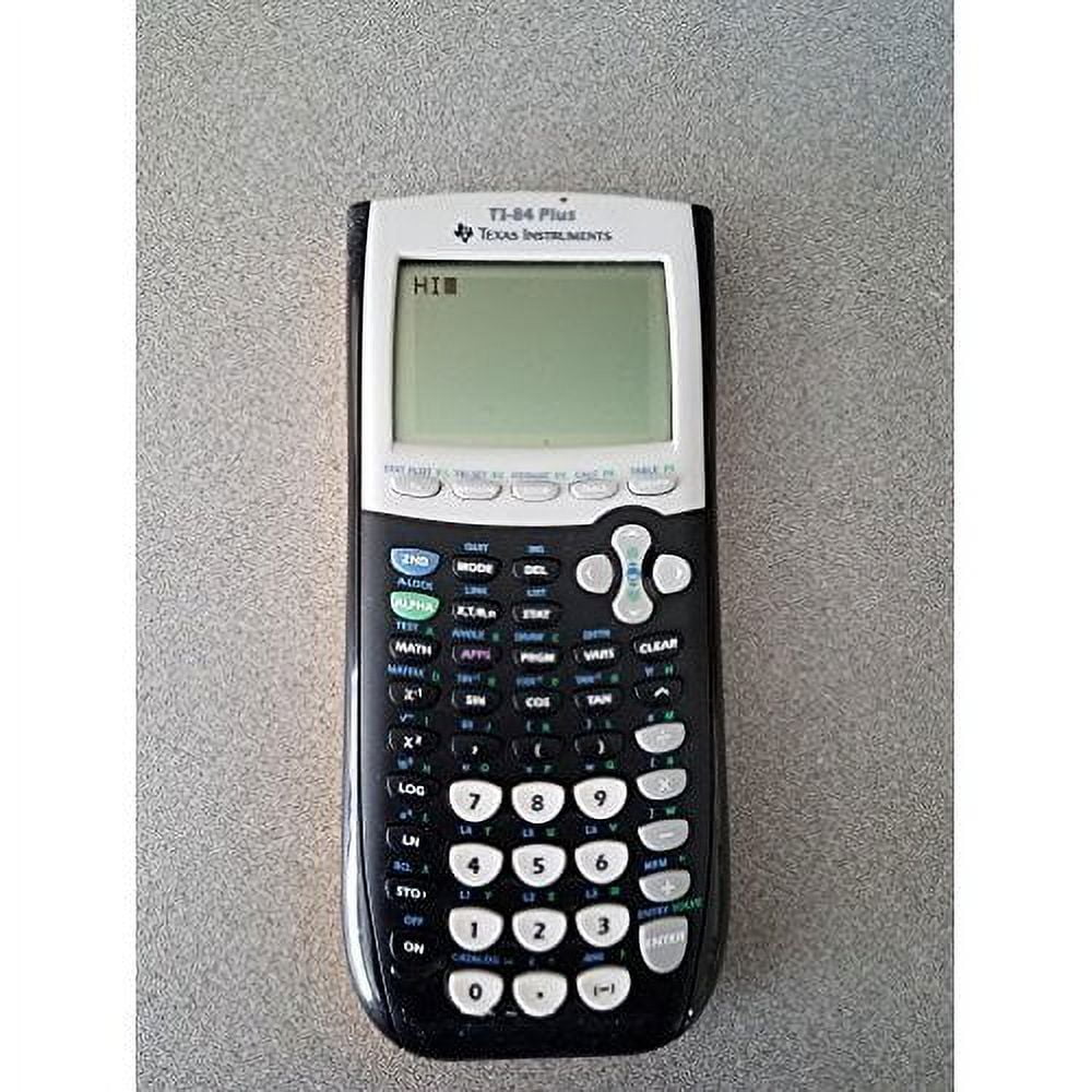 Texas Instruments, Restored TI-84 Plus Graphing Calculator, Black