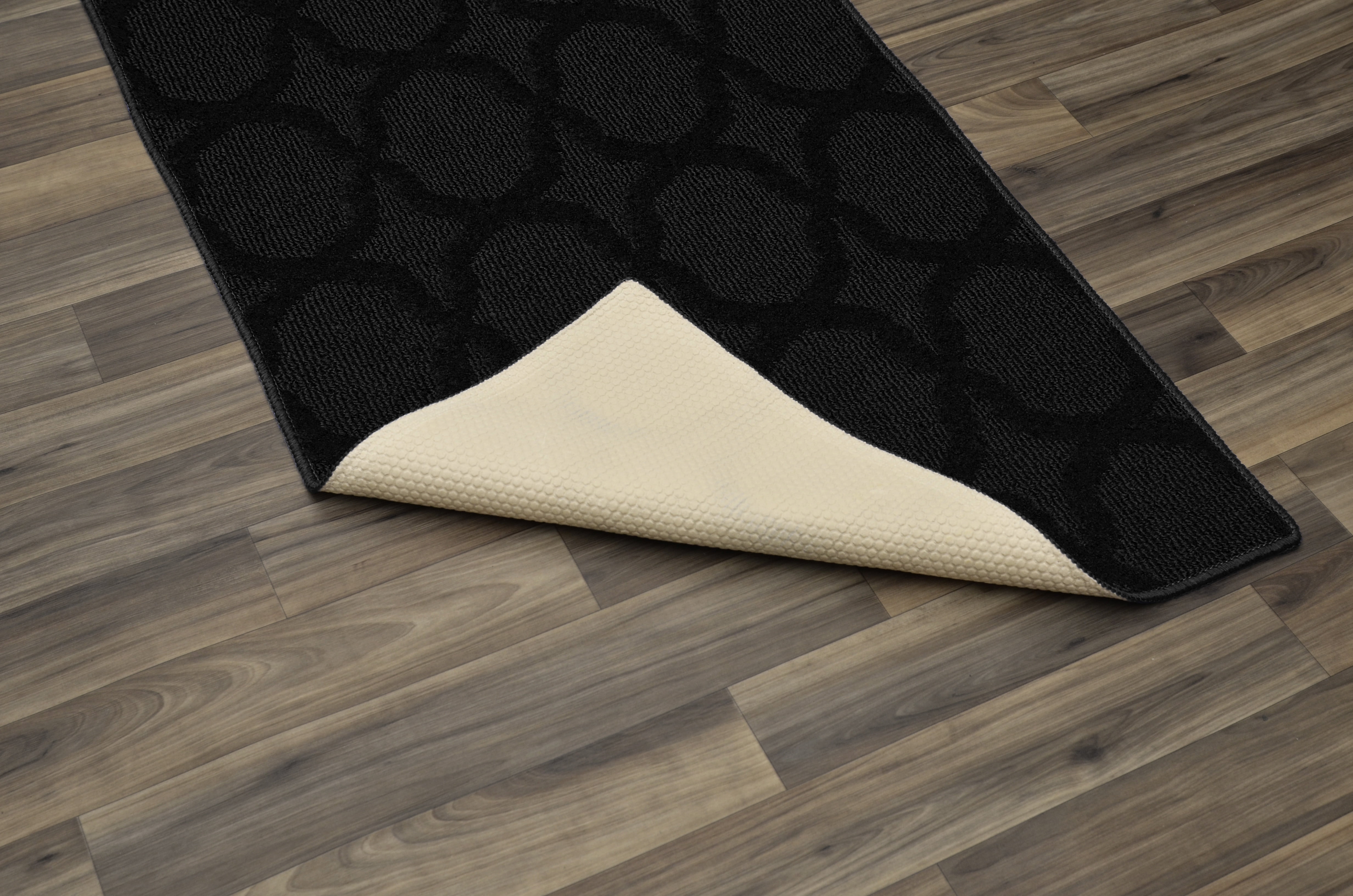 Garland Rug Sparta Black Indoor Runner Rug, 2' x 12'