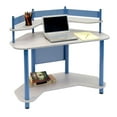 thumbnail image 4 of Studio Designs Petits Espaces Coin Ordinateur Bureau Bureau d'Étude, Bleu, 4 of 5