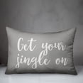 thumbnail image 2 of Creative Products Get Your Jingle On in Gray 14x20 Spun Poly Pillow, 2 of 2