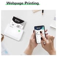 thumbnail image 2 of Portable Mini Wireless Thermal Label Printer 304 DPI Inkless Pocket Sticker Maker Compatible with Android iOS Windows for Photo Notes Receipt Work Study White, 2 of 5