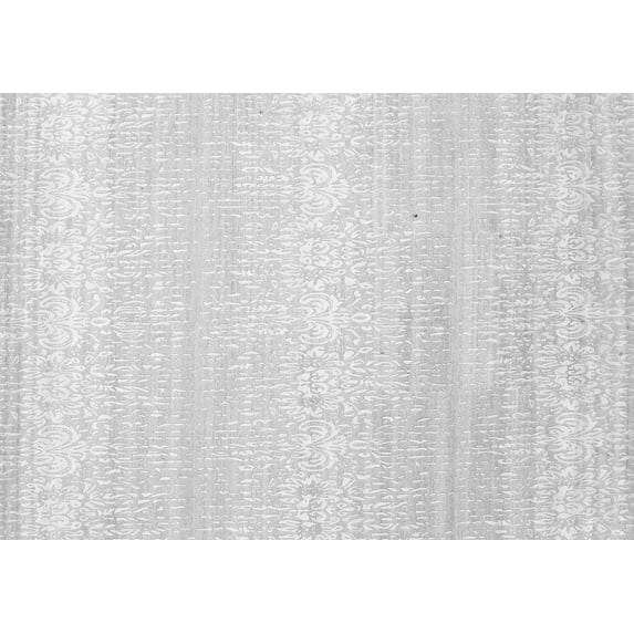 Ahgly Company Indoor Rectangle Abstract Gray Contemporary Area Rugs, 7' x 9'