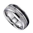 thumbnail image 2 of Bague Bicolore Unisexe Bijoux Décoratifs en Acier Inoxydable, 2 of 9
