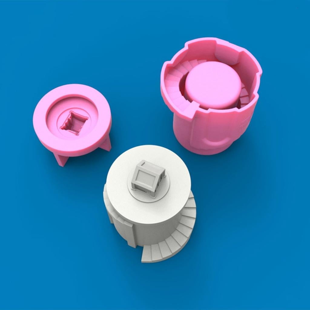 Osdhezcn DIY Castle Storage Box Silicone Mold with Lid 3D Concrete Casting Mold DIY Candle Holder Mold Flower Pot Making Supplies